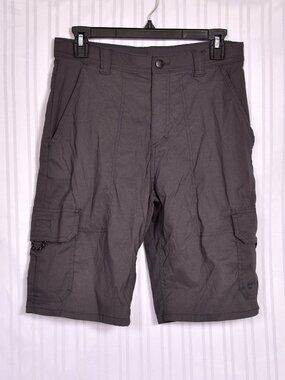 Boys Grey Nylon/Spandex Cargo Shorts Size 14 Reg
